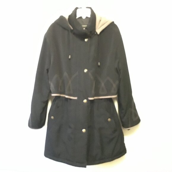 Vintage Eaton's Utex Arctic Stitched Hooded Black Cattle Style Jacket - Picture 5 of 16